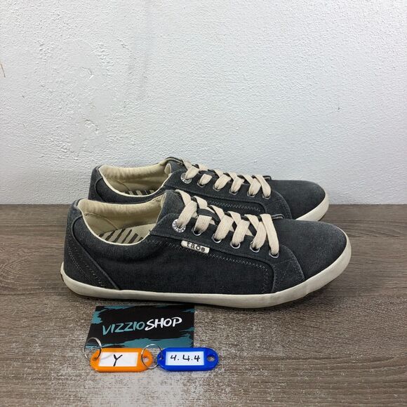 Taos Star Low Top Lace Up Grey Wash Flats Sneakers Women's 9.5 W STA12844 - Picture 8 of 8